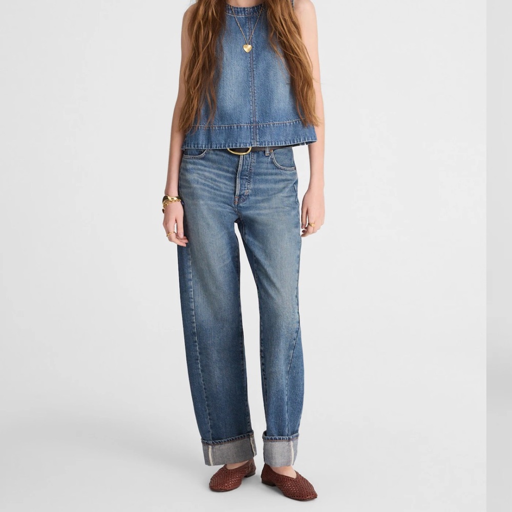 Madewell The Pieced Barrel-Leg Full-Length Jean